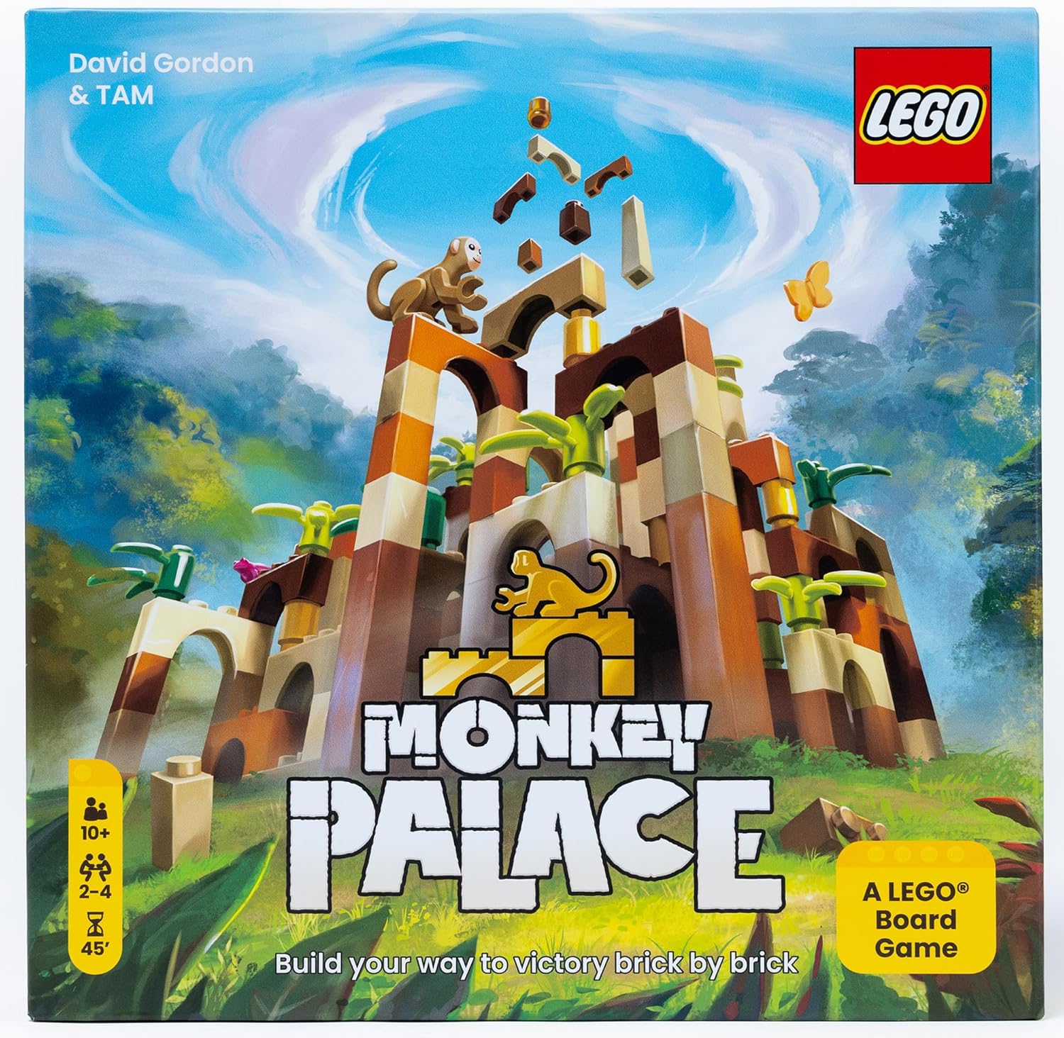 Dotted Games - Monkey Palace: A LEGO Board Game - Build Your Way to Victory Brick by Brick! Fun Family Building Game for Kids & Adults, Ages 10+, 2-4 Players, 45 Minute Playtime