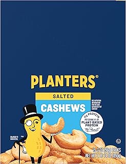 PLANTERS Salted Cashews 15-Pack, 1.87 LB