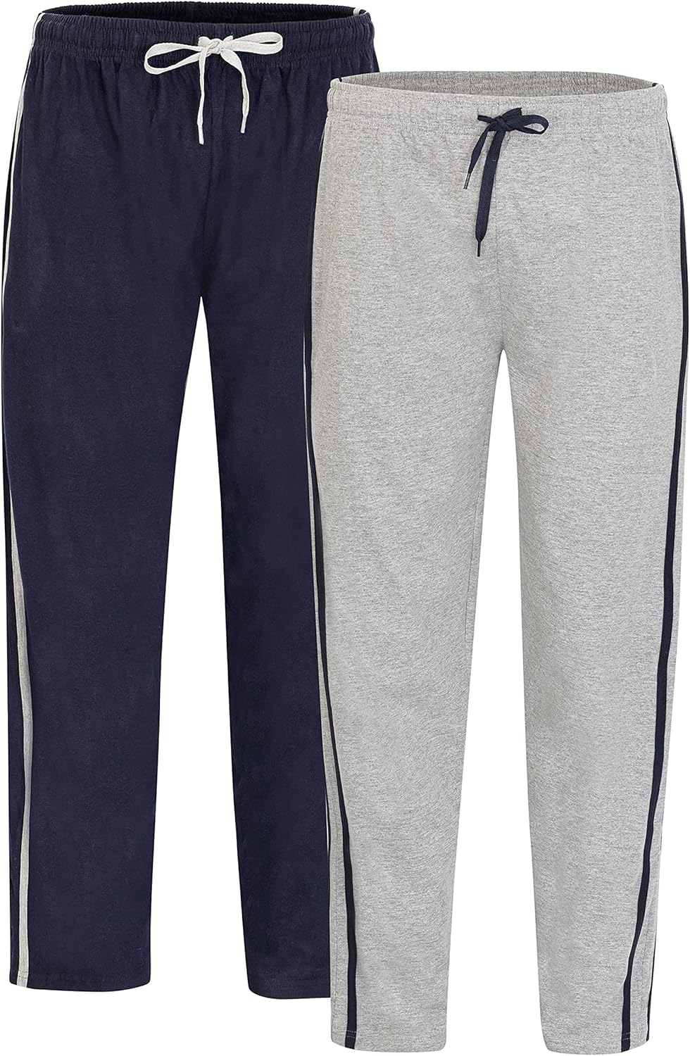 Mens Pyjama Bottoms Loungewear Night Pants with Pockets Up To 5XL - Pack Of 2