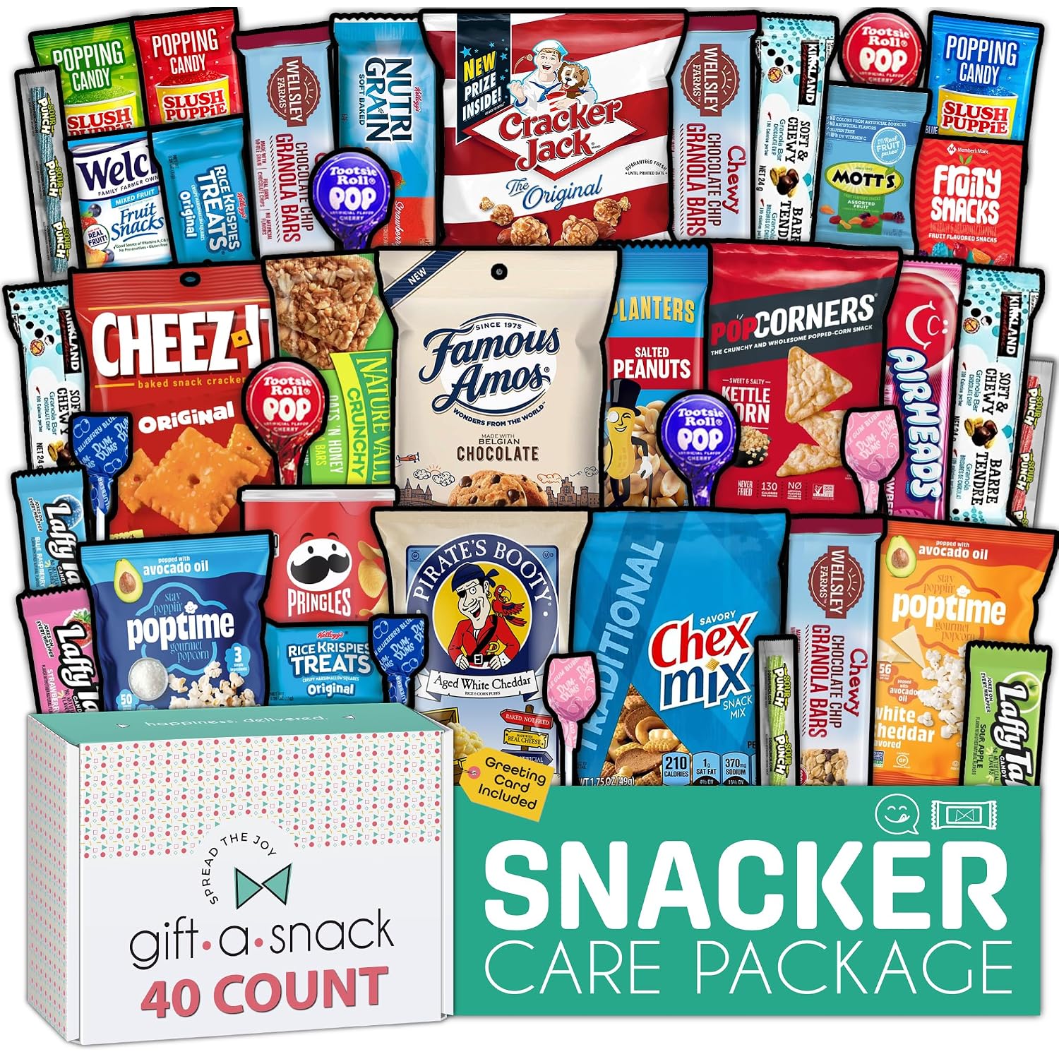 Gift A Snack - Halloween Snack Box Care Package (40 Count) Greeting Card