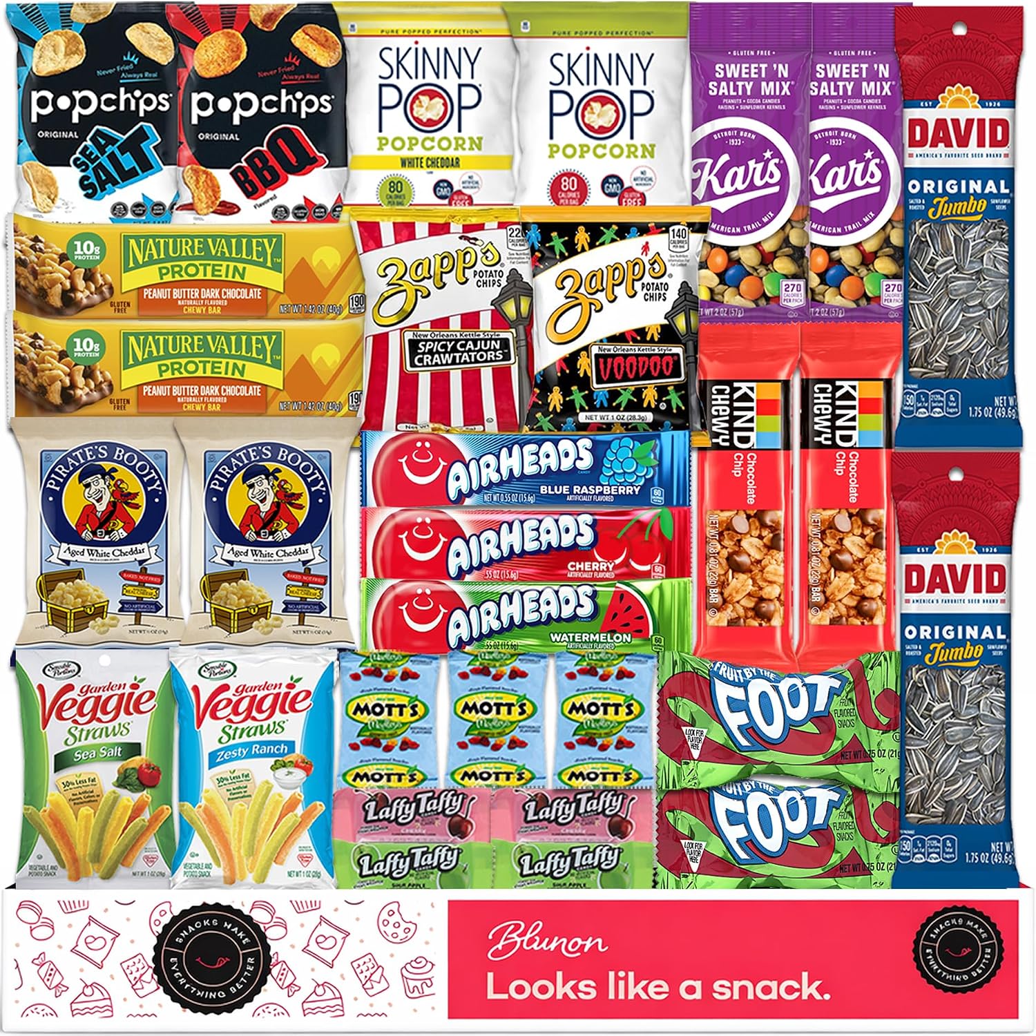 Gluten Free Snacks for Adults, Healthy Snack Box, Variety Pack, 30 Count