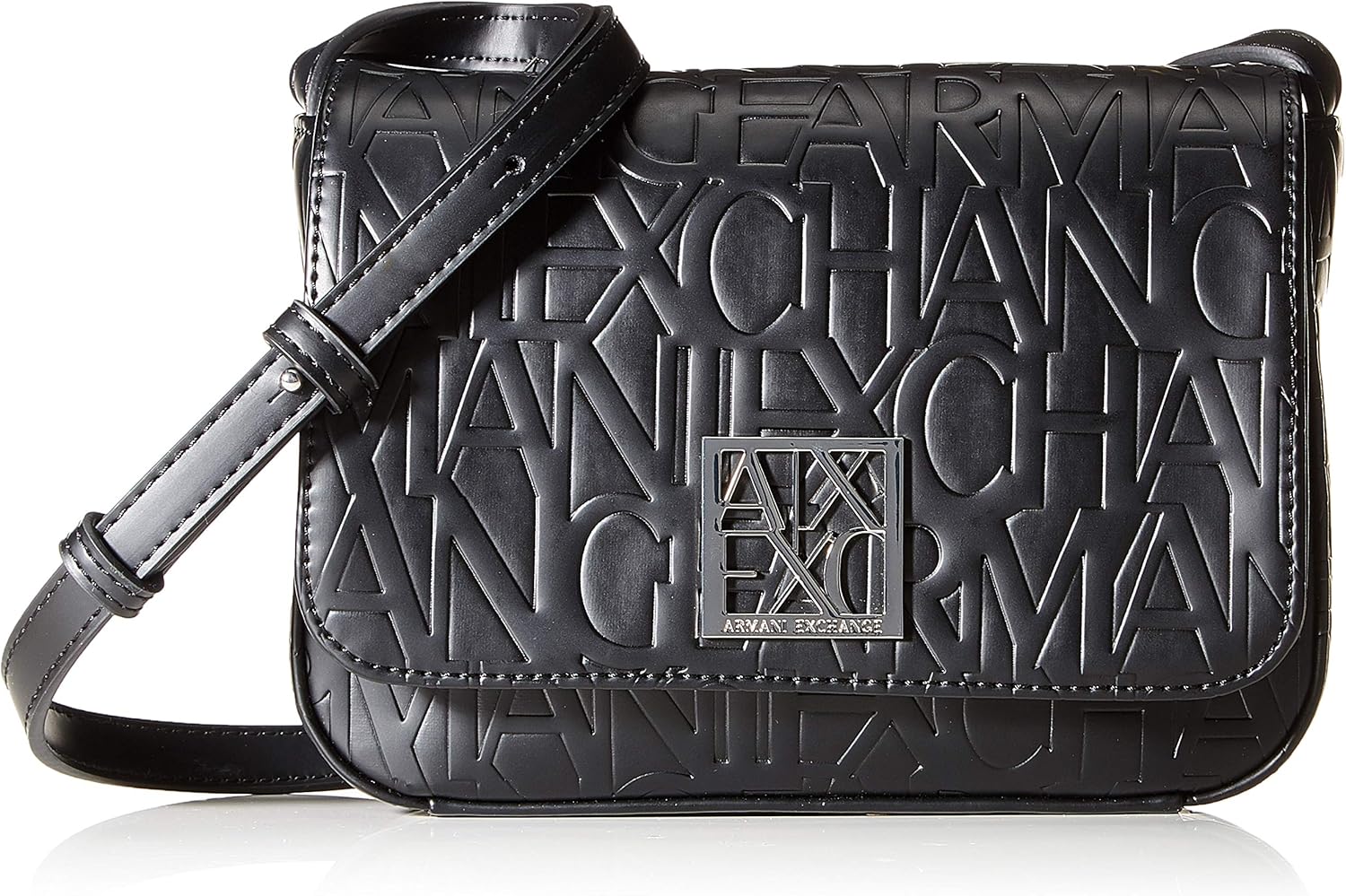 Armani Exchange Liz - Small Shoulder Strap, Women’s Bag, Black (Nero Black), 14x8x20 cm (B x H T)
