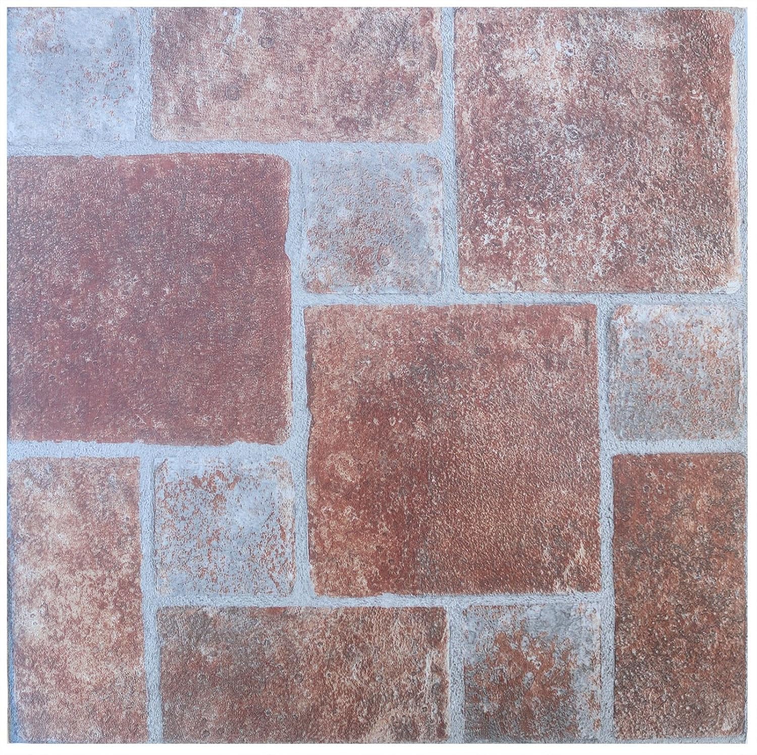 Floor Tiles self Adhesive Vinyl Flooring Kitchen Bathroom Hallway Easy to use