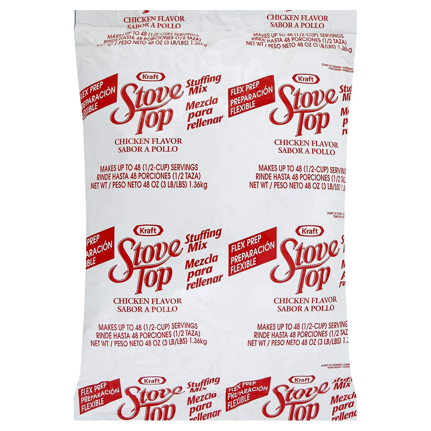 Stove Top Flexible Serving Chicken Stuffing 6 Case 48 Ounce