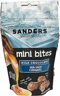 Sanders Fine Chocolates Milk Chocolate Sea Salt Caramel Mini Bites, 3.75 oz.