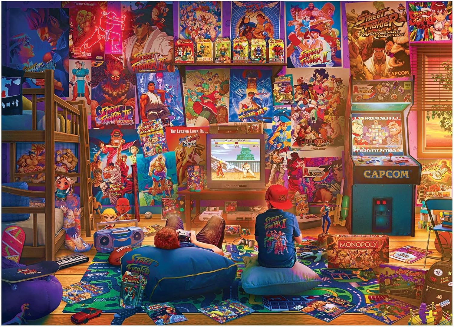 Street Fighter Meet The New Challengers 1000-Piece Jigsaw Puzzle by Rachid Lotf | Brain Teaser, Educational Developmental Toys & Games, Building Kit Activities for Creative Play | 28 x 20 Inches