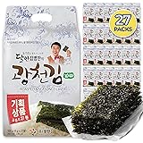 Kwangcheonkim Seasoned Seaweed Snacks Sheets – 27 Individual Packs Roasted Premium Natural Laver 4g x 27 Pack Net 108 Grams 김 のり 海苔 紫菜