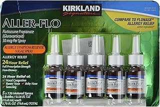 Kirkland Signature Kirkland Aller-Flo Fluticasone Propionate (Glucorticoid), 0.54 Fl Oz (Pack of 5)