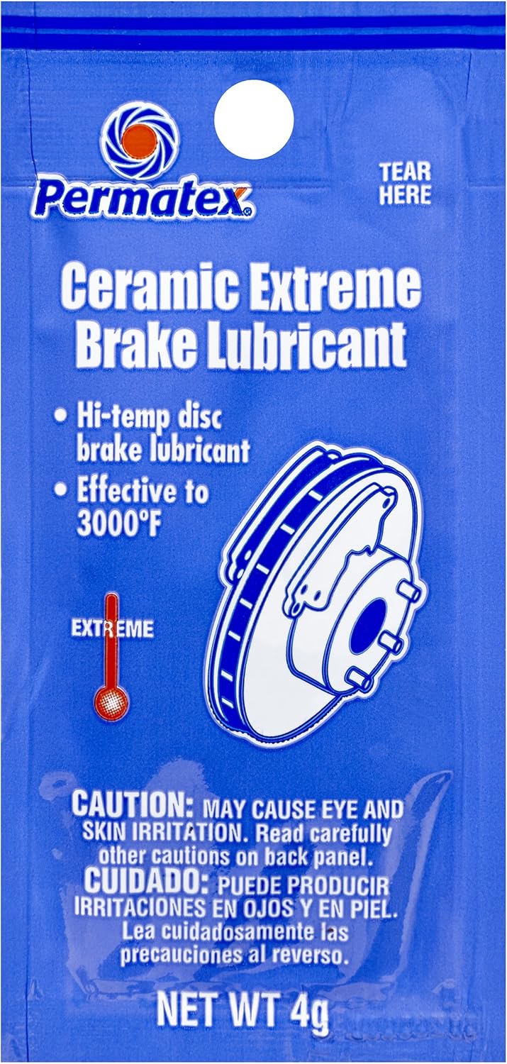 Permatex 09973 Counterman's Choice Ceramic Extreme Brake Parts Lubricant, 4g Pouch