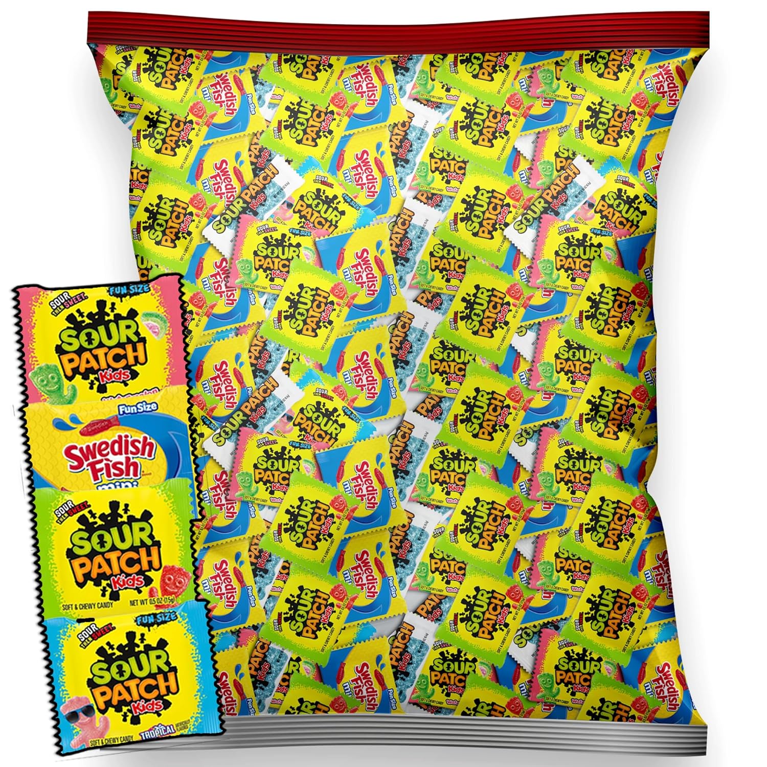 Individually Wrapped Sour Patch - Bulk Candy Individually Wrapped for Kids, Gummy Candy Variety Pack for Birthday, Office, Back to School & Pinata Stuffers