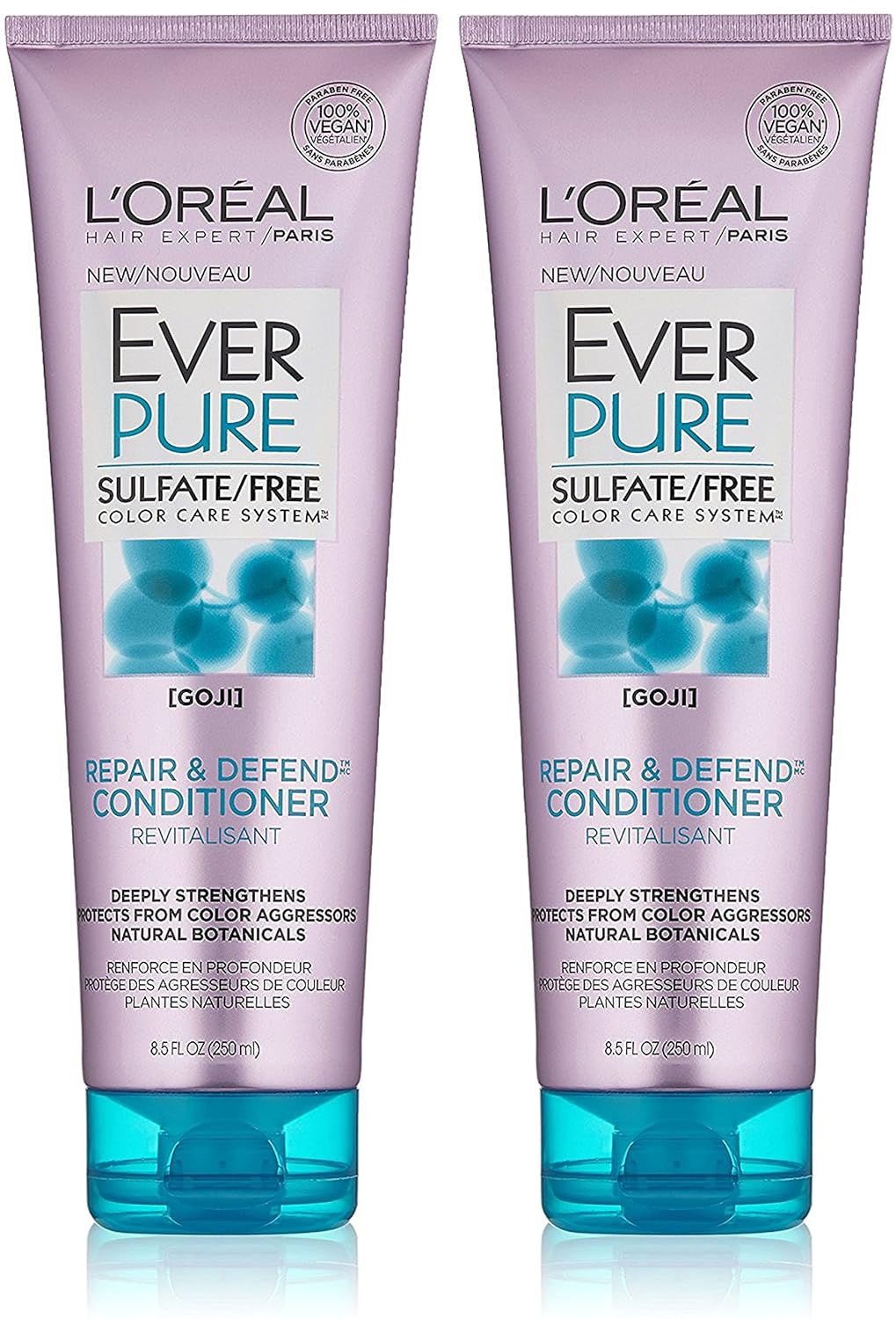 L'Oreal Paris EverPure Sulfate-Free Repair and Defend Conditioner, 8.5 Fluid Ounce (Pack of 2)