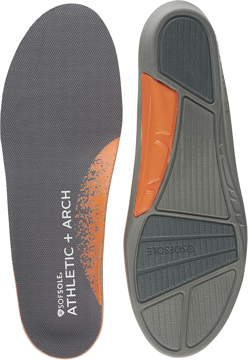 Sof Sole mens Athletic High Arch Performance Full-length Insole, Black, 11-12.5 US