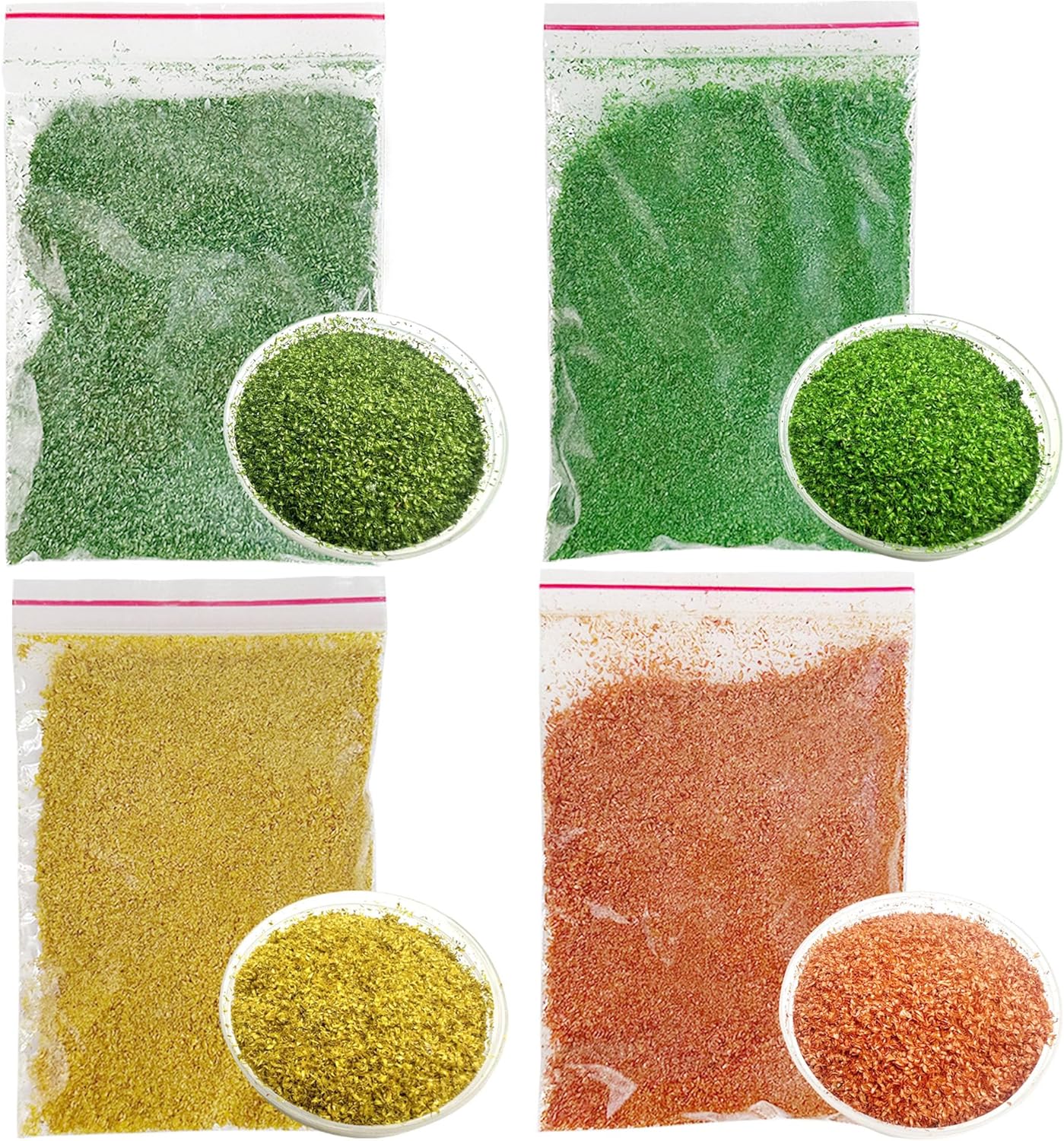 Attuslla Realistic Miniature Leaves Model Scenery Leaf, 4 Color Simulation Leaves for DIY Railway Fairy Garden Simulation Vine for Fairy Garden Diorama Scenery Landscape Layout