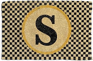 MACKENZIE-CHILDS Monogrammed Entrance Mat, Monogram Welcome Mat, Indoor/Outdoor Front-Door Mat, S