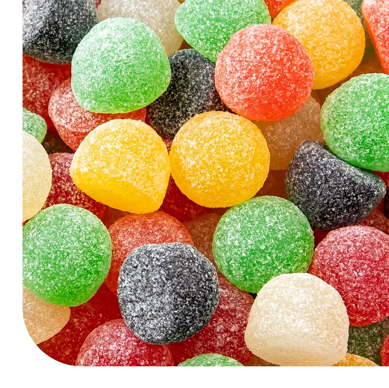 Gum Drops, Jelly Candy, Fruit & Licorice Flavors, 2 Lb Pack