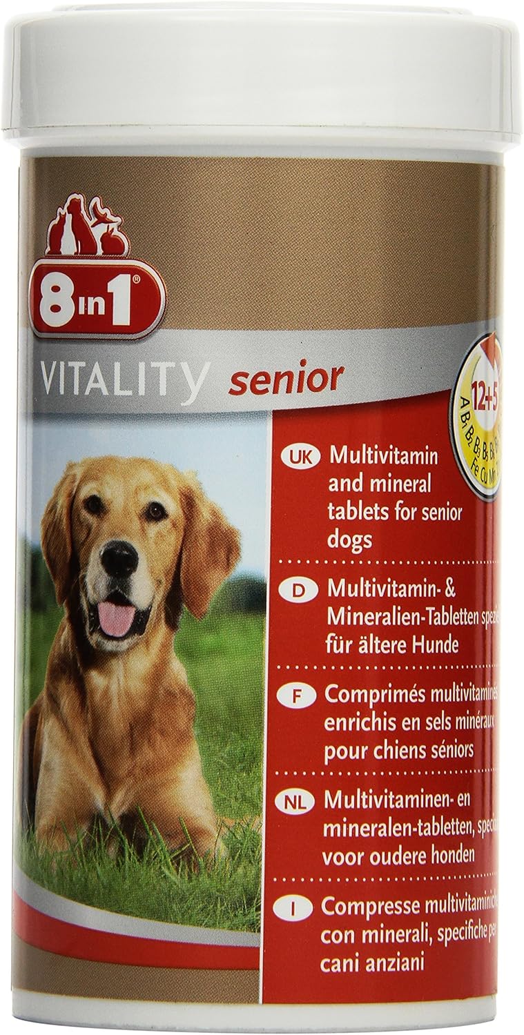 8in1 Multi Vitamin Tablets for Senior Dogs, 250 ml