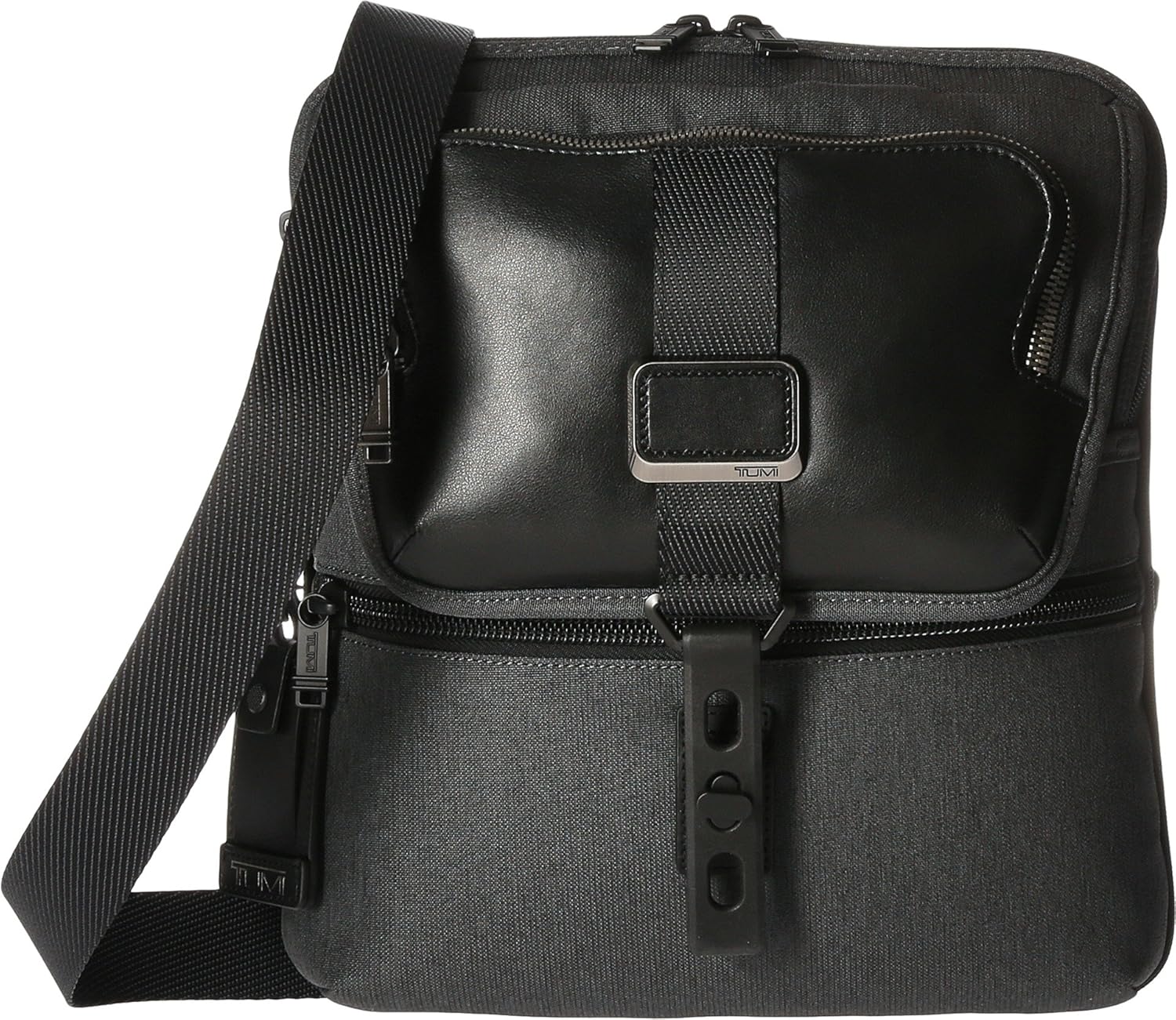 Tumi Alpha Bravo - Arnold Zip Flap Messenger Bag, 32 cm, 4 1/3 liters, Grey (Anthracite)