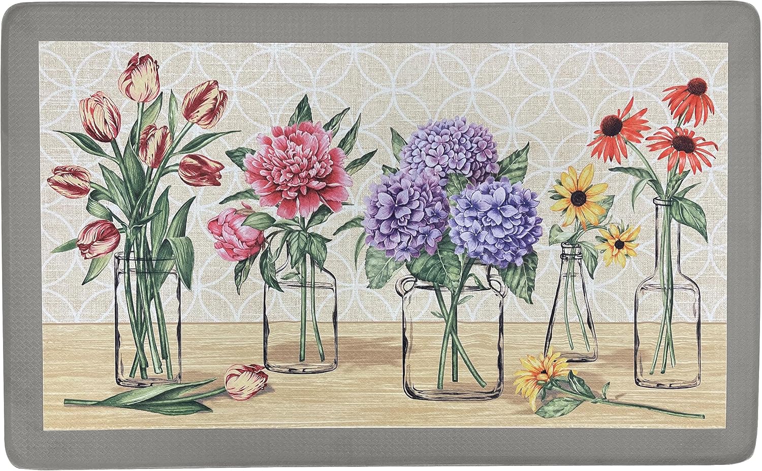 Achim Home Furnishings Anti Fatigue Mat 18x30 - Garden Blooms