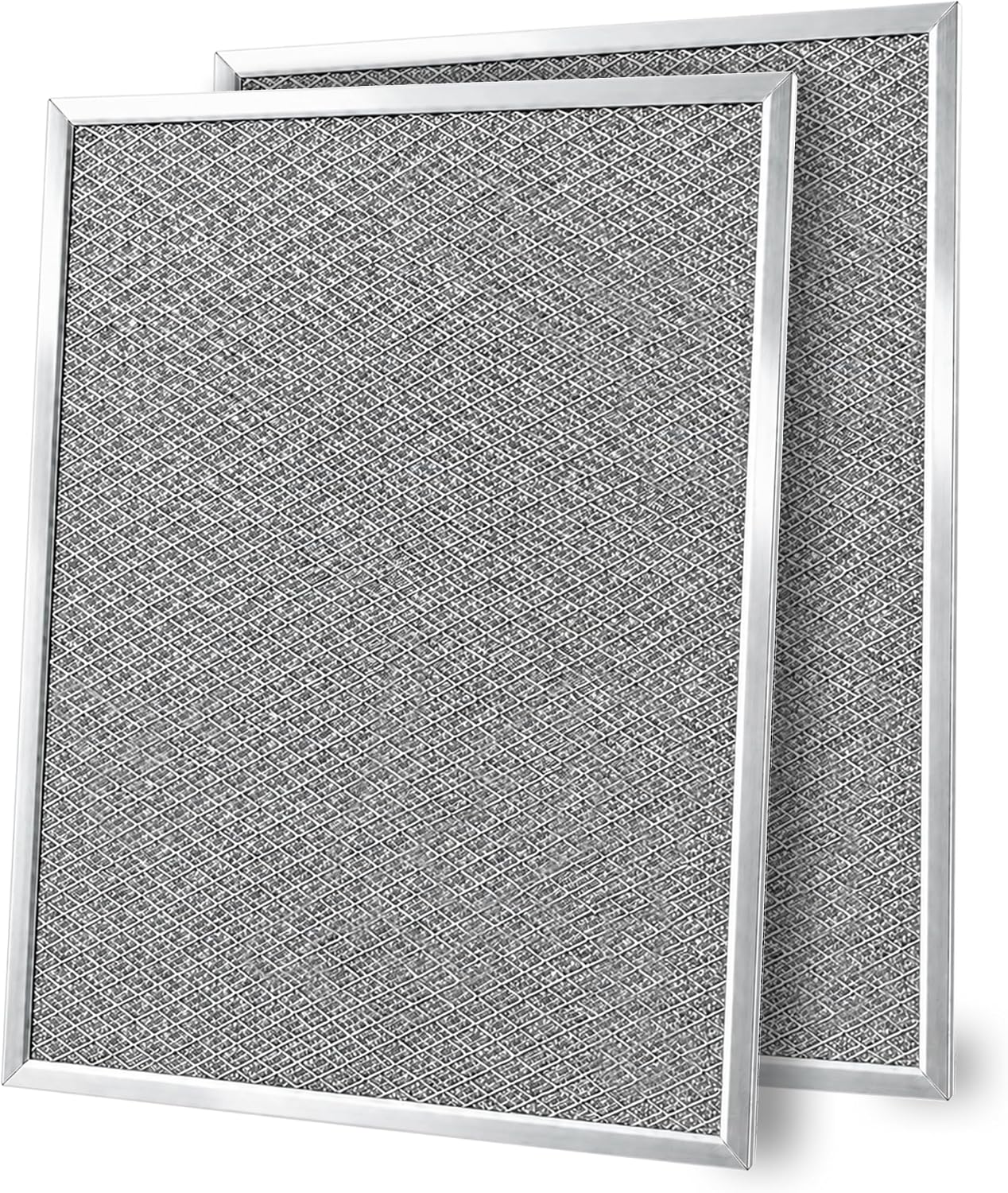 Set of 2 Aluminum Range Hood Filters 8 1/4” x 10”x 0.09"Th - Grease Filters for Range Hood - Camper Metal Tiny House - Hoods Stove Vent Filter or Kitchen Exhaust Fan Cover - Replacement Oven Filter