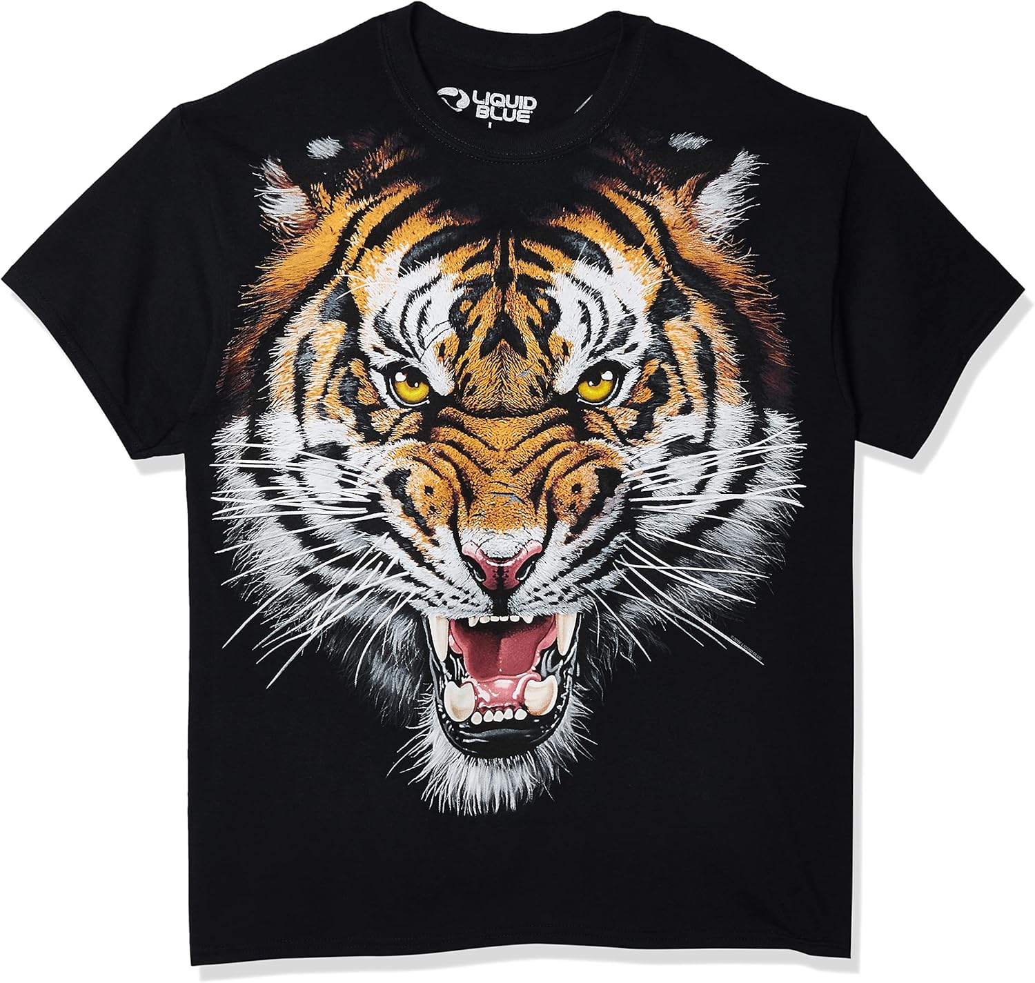 Liquid Blue Men's Tiger Face T-Shirt