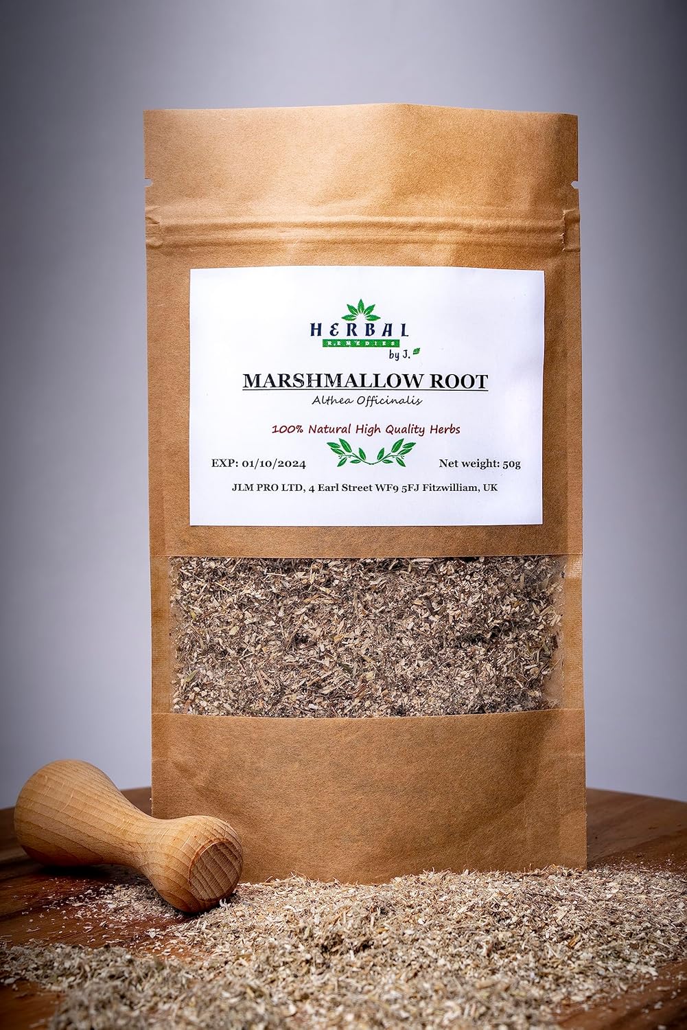 Marshmallow Root Tea Dried 100g - Althea Officinalis L. - Altheae Radix - Herbal Remedies by J. - Prawoslaz korzen