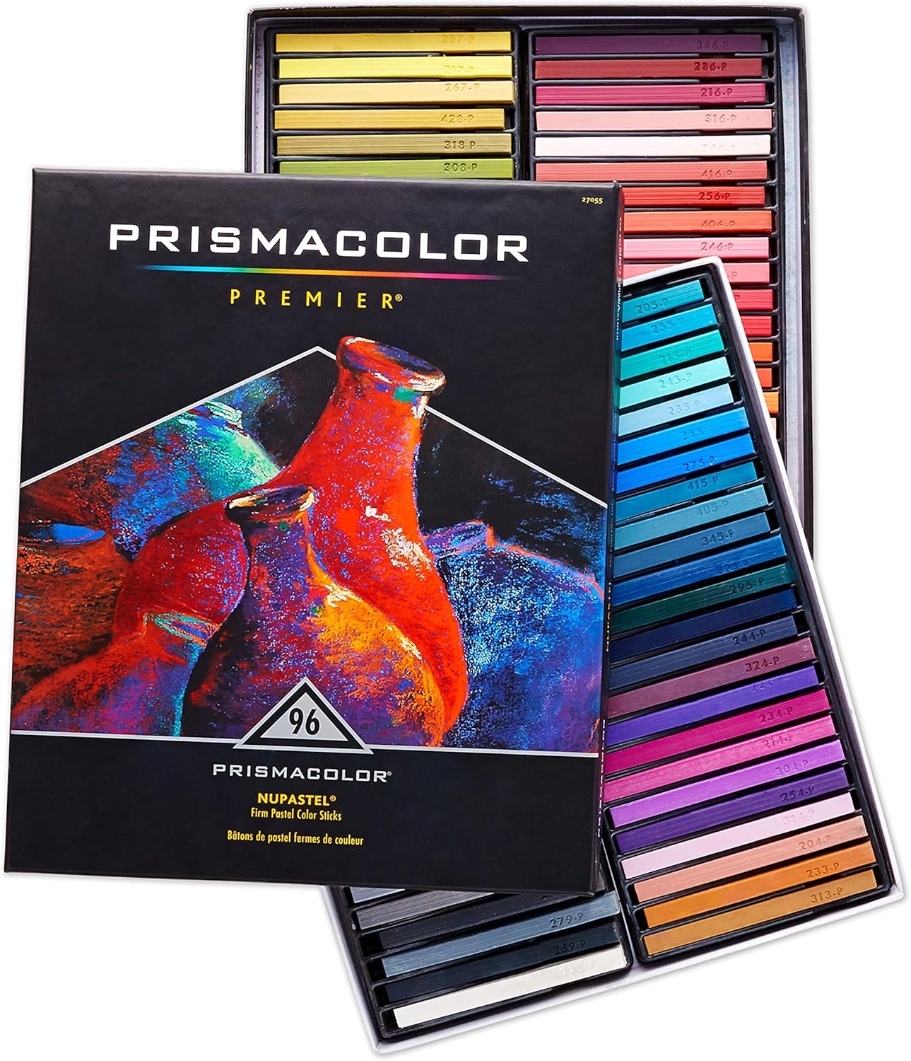 Prismacolor Premier NuPastel Firm Pastel Color Sticks, 96 Pack