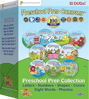 Preschool Prep Series Collection - 10 DVD Boxed Set (Meet the Letters, Meet the Numbers, Meet the Shapes, Meet the Colors, Meet the Sight Words 1, 2 & 3, Meet the Phonics - Letter Sounds, Digraphs & Blends