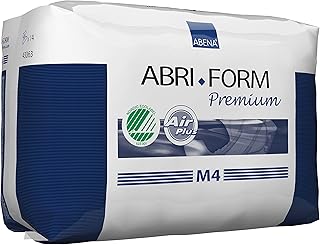 Abena Abri-Form Premium Incontinence Briefs, Level 4, (Small To Extra Large Sizes) Medium, 14 Count