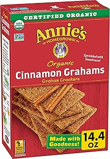 Annie's Organic Graham Crackers, Cinnamon, Made With Whole Grain, 14.4 oz