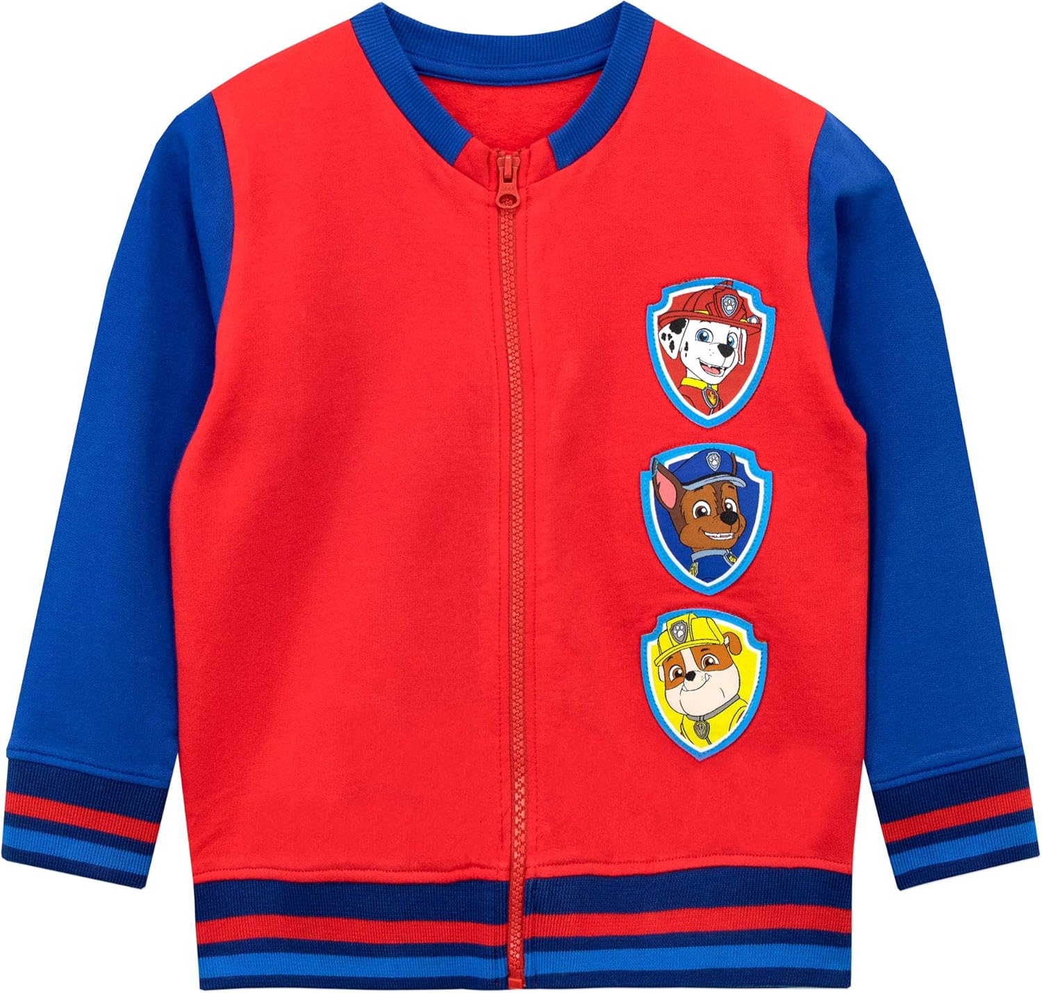 Paw Patrol Jacket | Boys' Jackets | Chase Marshall Rubble Sweatshirt | Kids Zip Up Jumper