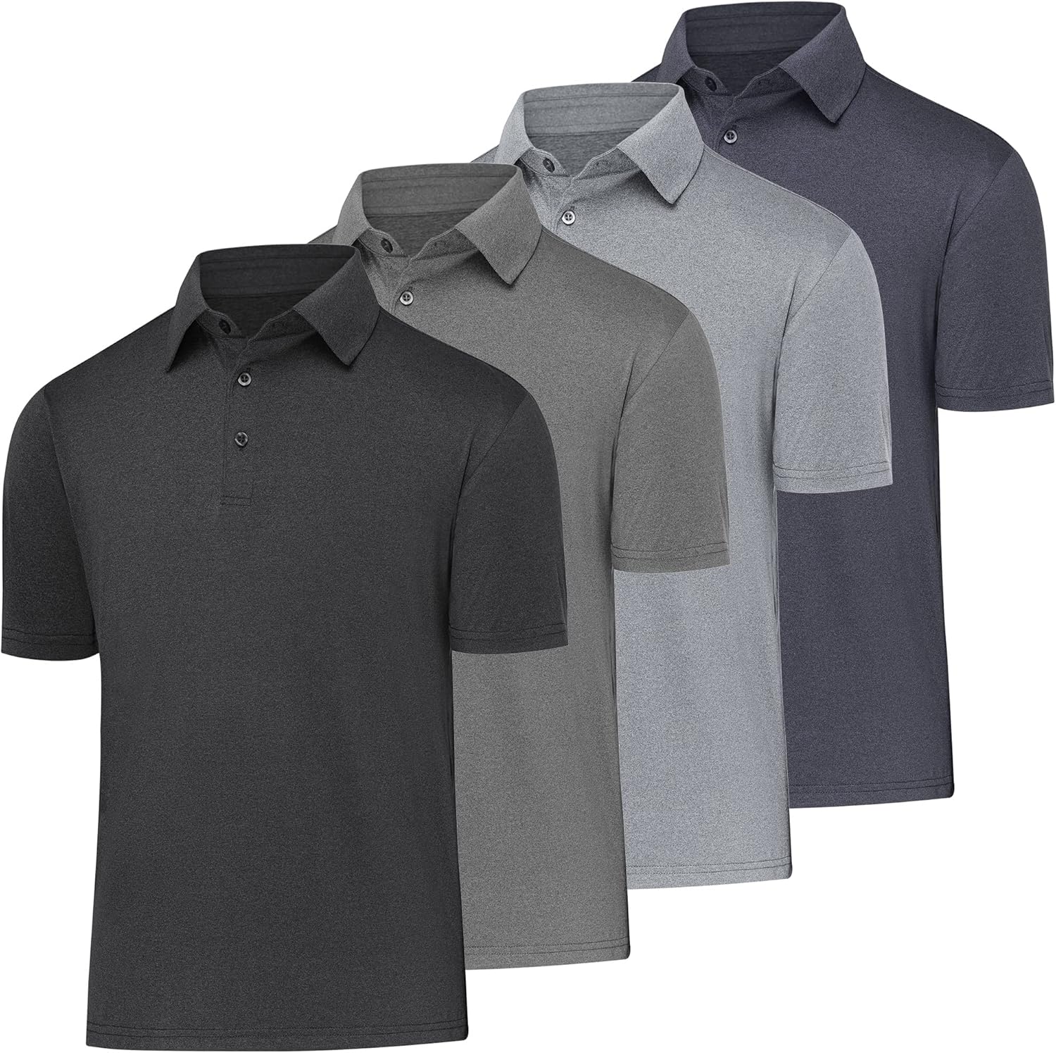 BALENNZ Golf Polos for Men Quick-Dry Athletic Mens Polo Shirts Short Sleeve Summer Casual Moisture Wicking Golf Shirt