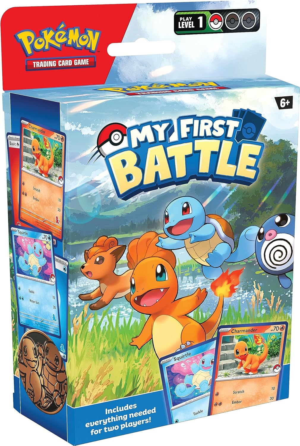 Pokémon TCG: My First Battle—Charmander and Squirtle (2 ready-to-play mini decks & accessories)