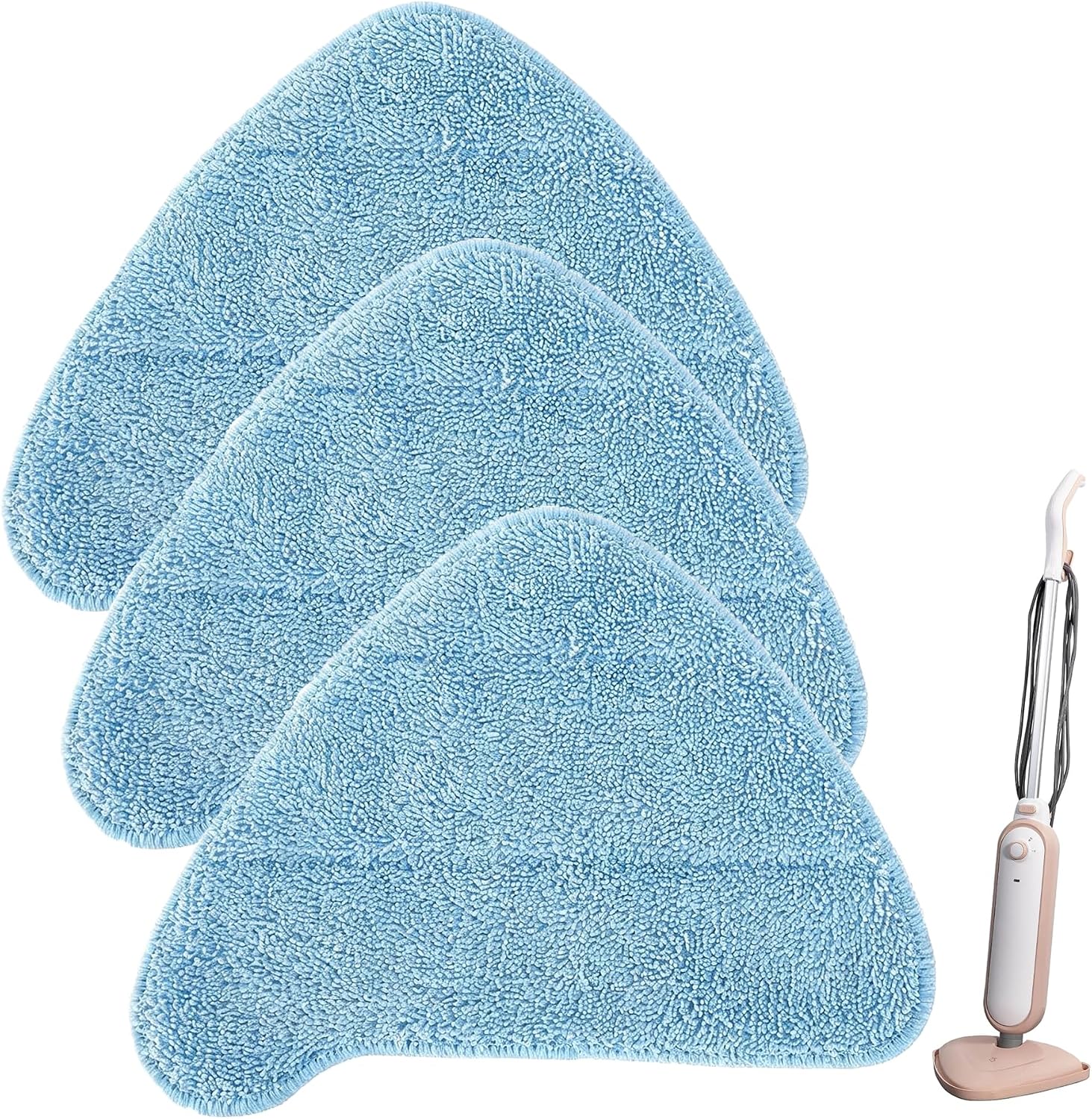 3 Pack Replacement Steam Mop Pads Compatible with Russell Hobbs Steam Mop RHSM1001-G, Reusable Cleaning Pads for Floor Steamer