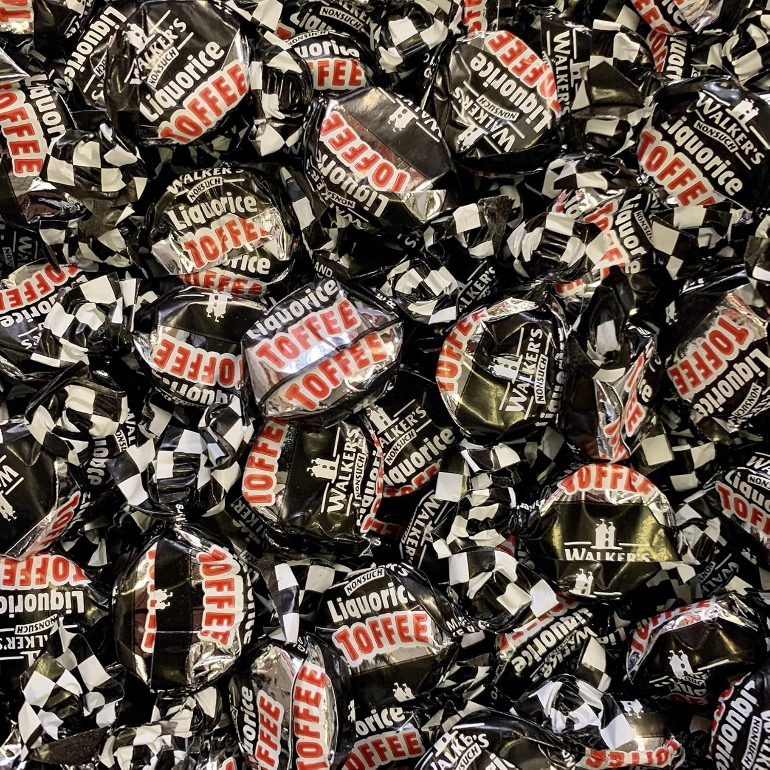 Walker's Nonsuch Liquorice Toffees Retro Sweet Shop Jar by The Gourmet Sweet Company