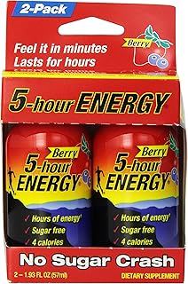 5-hour Energy, Berry Flavor, 2-ct, 1.93 fl oz
