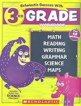 NEW 2018 Edition Scholastic - 3rd Grade Workbook with Motivational Stickers