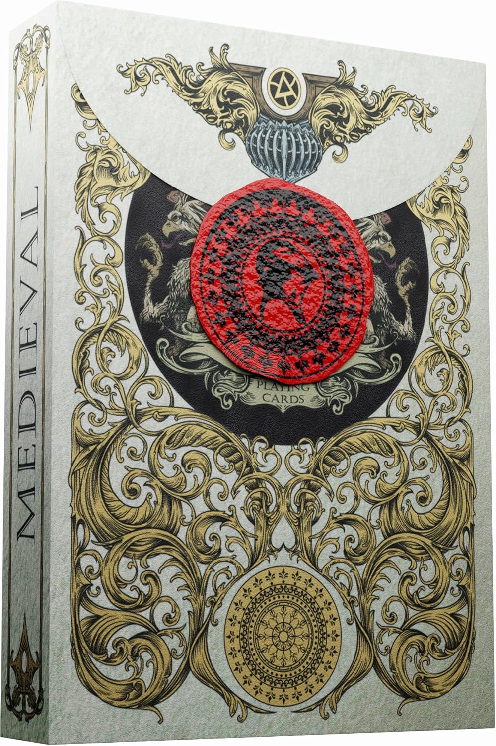 Medieval Playing Cards with Unique Seal and Free Card Game eBook, Stand Out with Cool Poker Cards, Black Deck of Playing Cards, Unique Illustrated Designs for Kids & Adults, Playing Card Decks