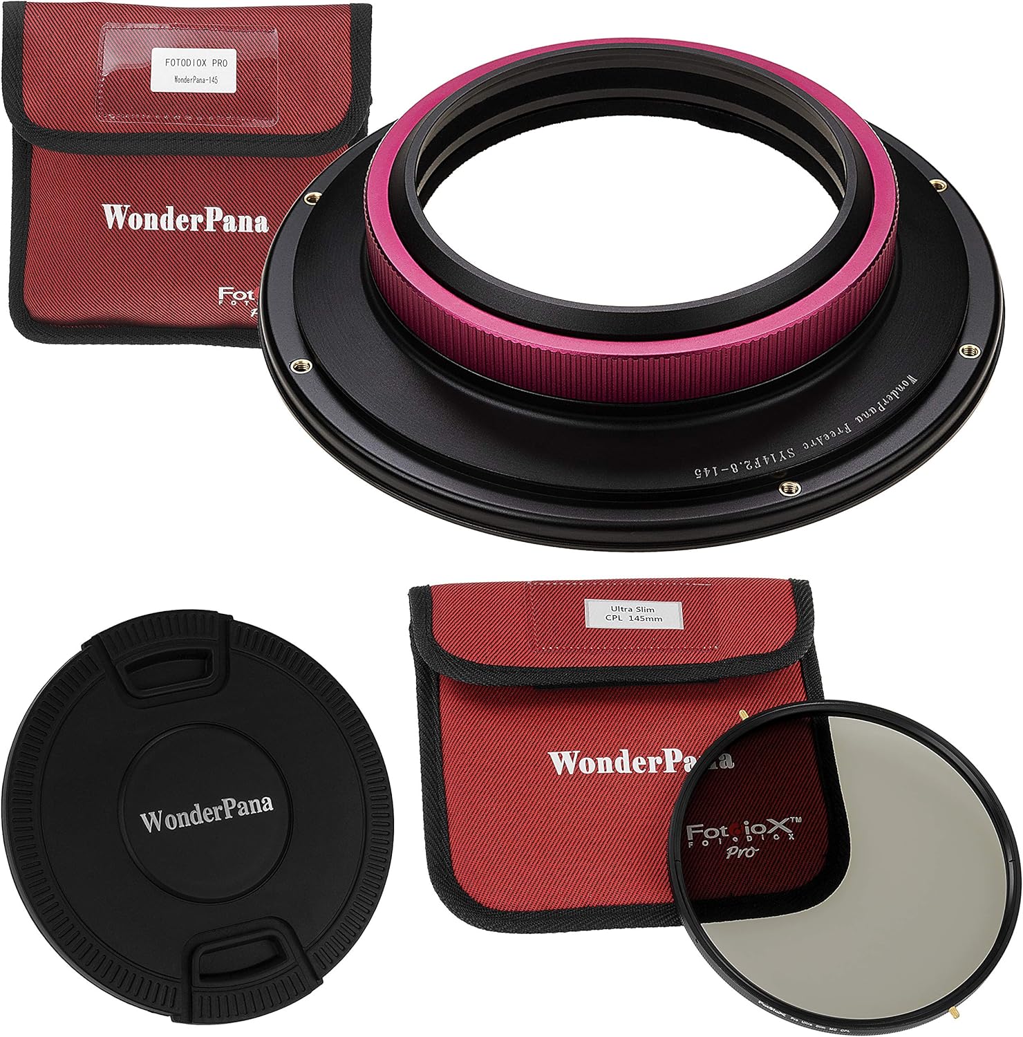 WonderPana Essential CPL Kit - Core Filter Holder, Lens Cap & 145mm CPL Filter Compatible with Rokinon/Samyang AF 14mm f/2.8 RF & FE Lenses