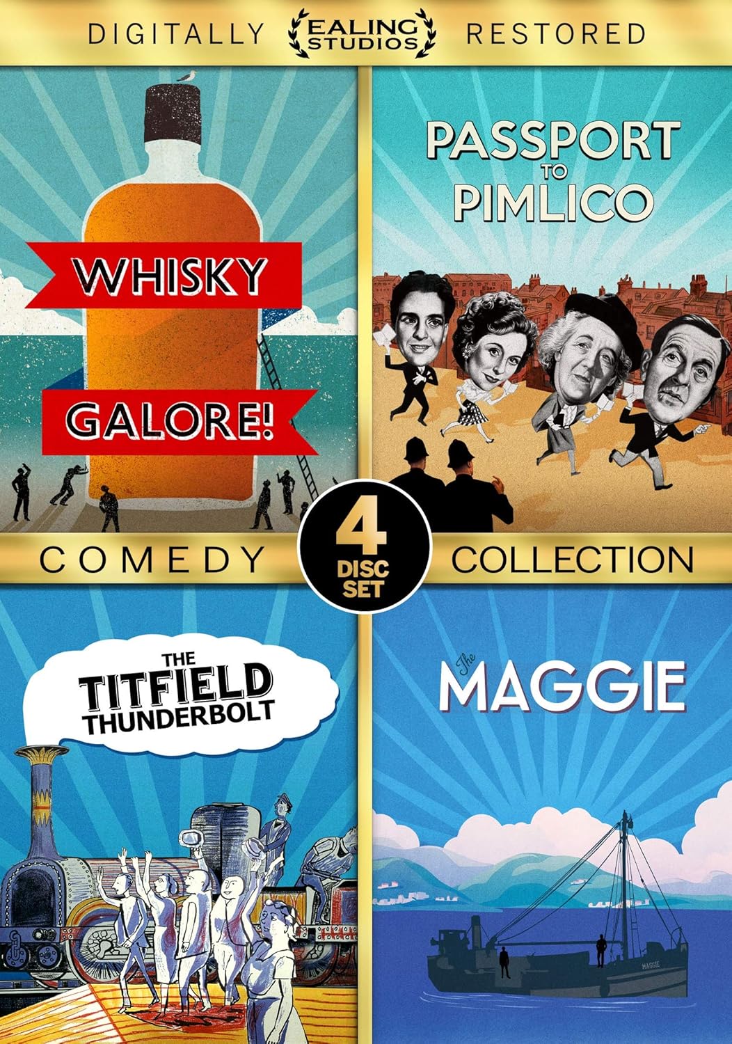 Ealing Studios Comedy Collection (Whisky Galore!, The Maggie, Passport To Pimlico, The Titfield Thunderbolt)