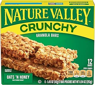 Nature Valley Oats 'n Honey Granola Bars 8.94 oz (12 Bars)