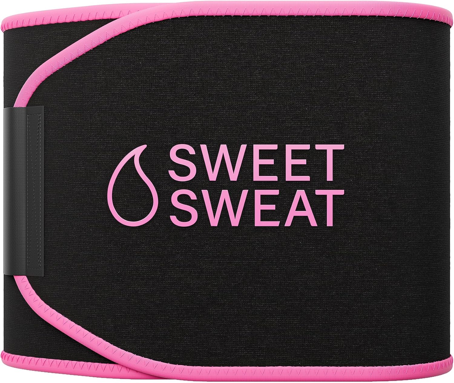 Sports Research Sweet Sweat Waist Trimmer (Pink Logo) for Men & Women. (X-Large)
