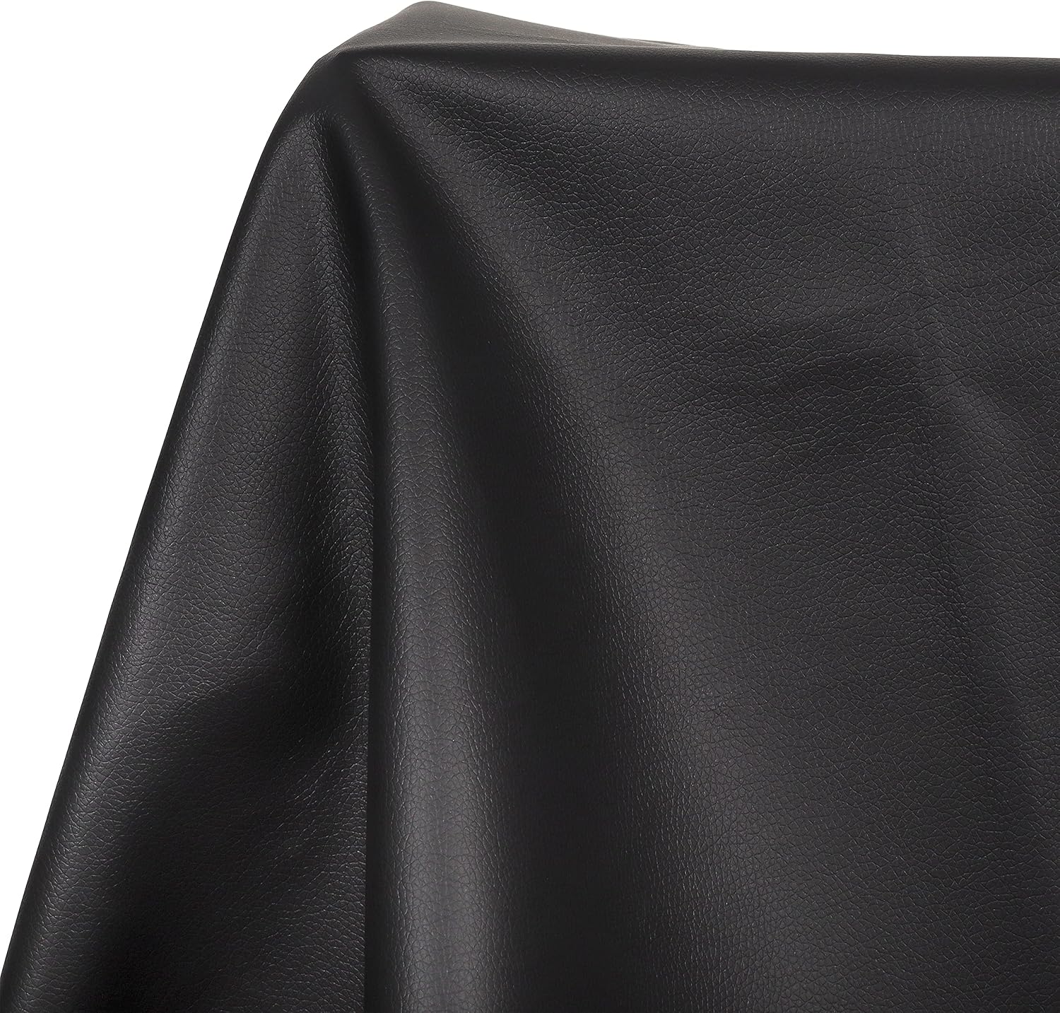 Marine Vinyl Upholstery Faux Leather: Meneng Black Grain Faux Leather 54"x36" Marine Vinyl Fabric Waterproof Durable for DIY Upholstery Boat Car Sofa