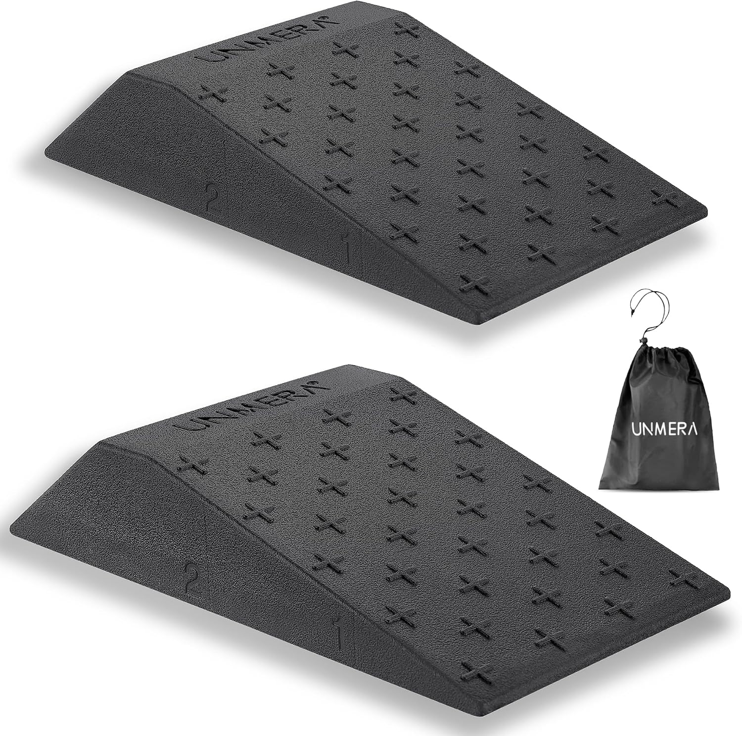 UNMERA Squat Wedge Block Non Slip for Heel Elevated Squats, 2PCS