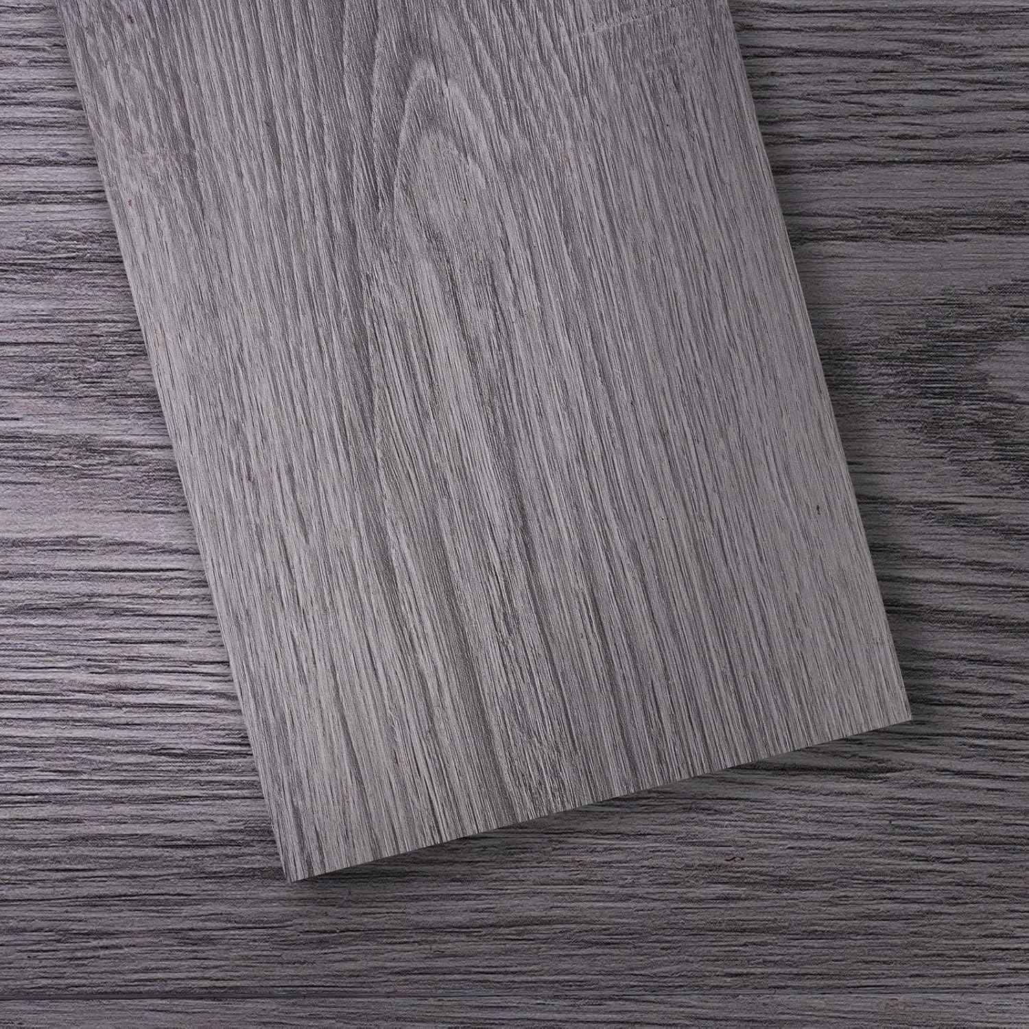 Yipscazo Peel and Stick Flooring 61 Sq.Ft Coverage 36-Pack Grey Ash Ugrade Core Wood Look Vinyl Plank Durable and Easy-to-Clean Vinly Flooring Perfect for DIY Projects