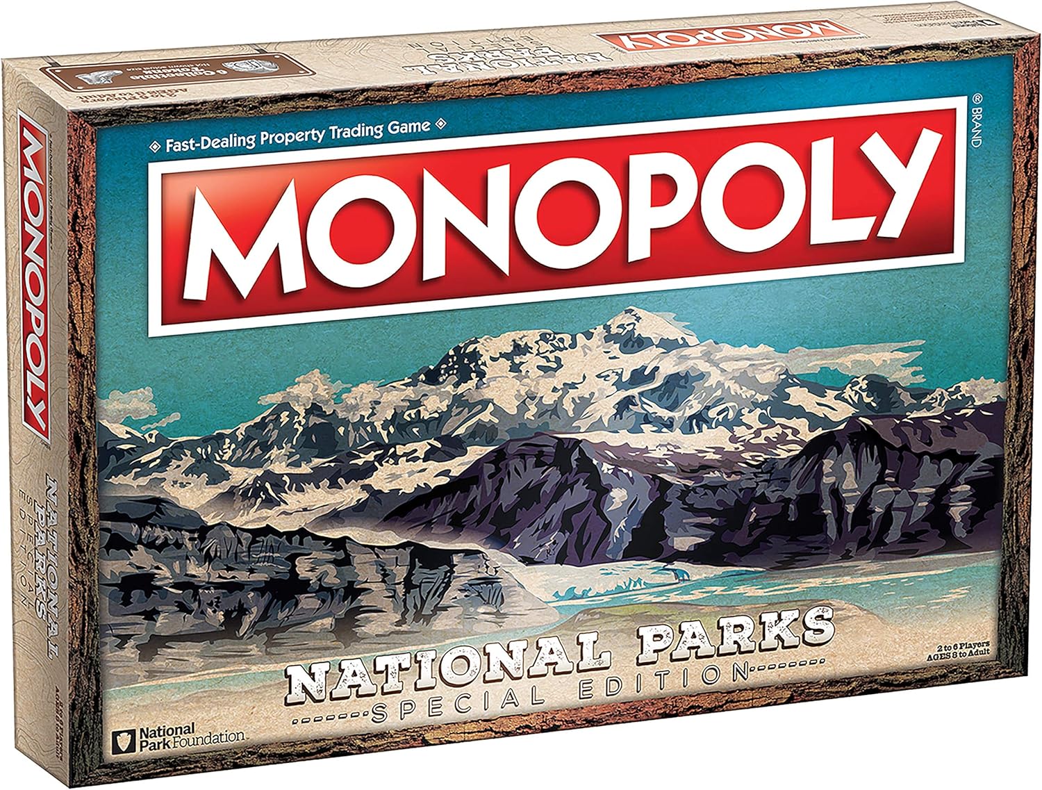 Monopoly National Parks 2020 Edition | Featuring Over 60 National Parks from Across The United States | Iconic Locations Such as Yellowstone, Yosemite, Grand Canyon, and More | Licensed Monopoly Game | lawn-game-equipment