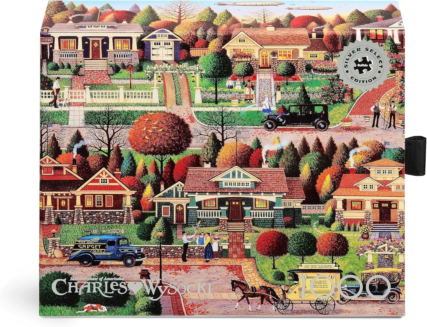 Buffalo Games - Silver Select - Charles Wysocki - Labor Day in Bungalowville - 1000 Piece Jigsaw Puzzle