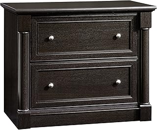 Sauder Palladia 2 Drawer File Cabinet, Lateral Filing Cabinets for Home Office, Hanging File Folders Organizer, Interlocking Drawers, in Wind Oak Finish