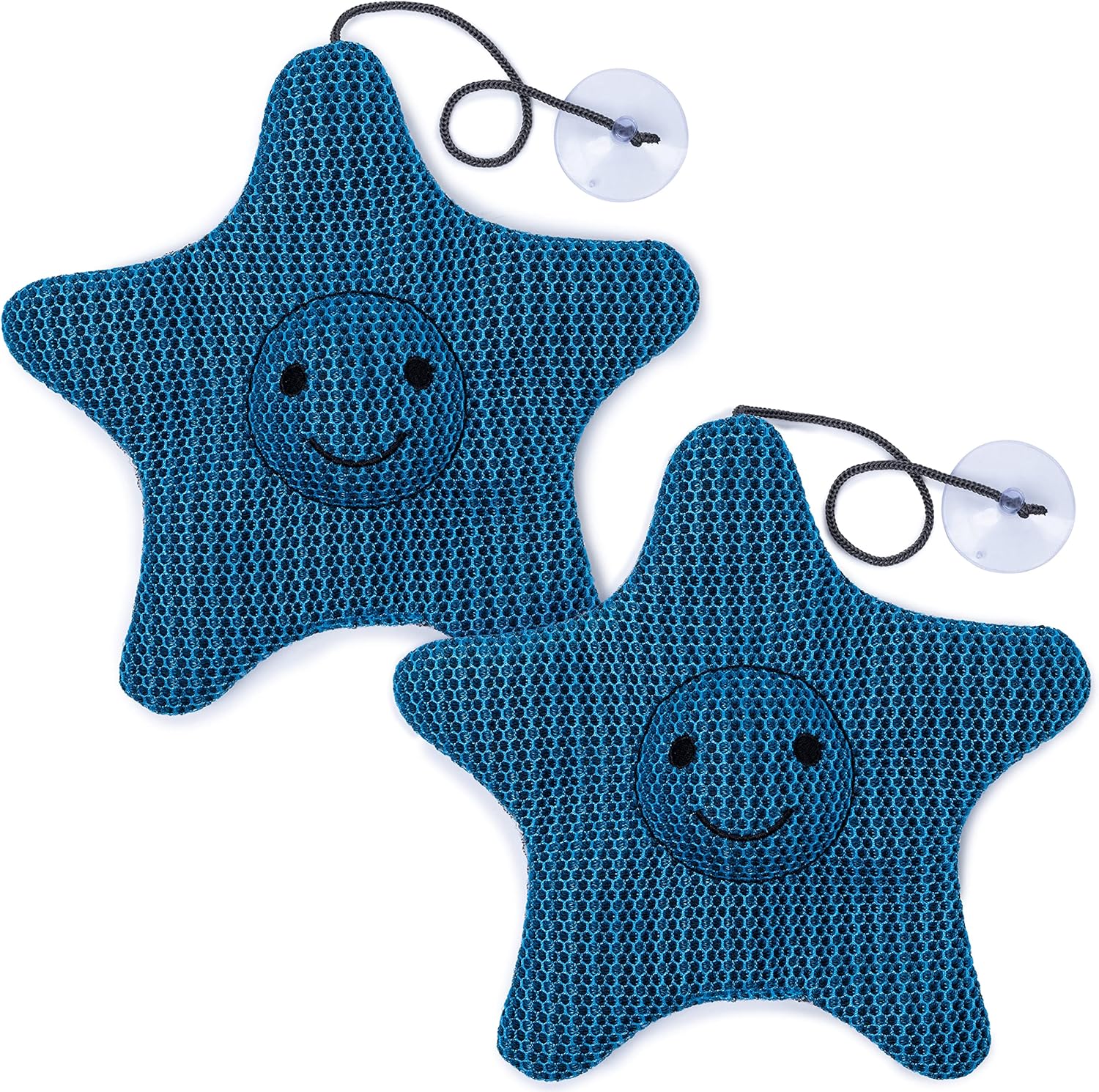 Hot Tub Scum Absorber Stars – 3D Honeycomb Mesh Oil Absorbing Sponges for Scum – 2 Washable Pool & Spa Defoamers for Hot Tub – Hot Tub Accessories for Adults by Star Splash, 10x10 In., 25x25 Cm