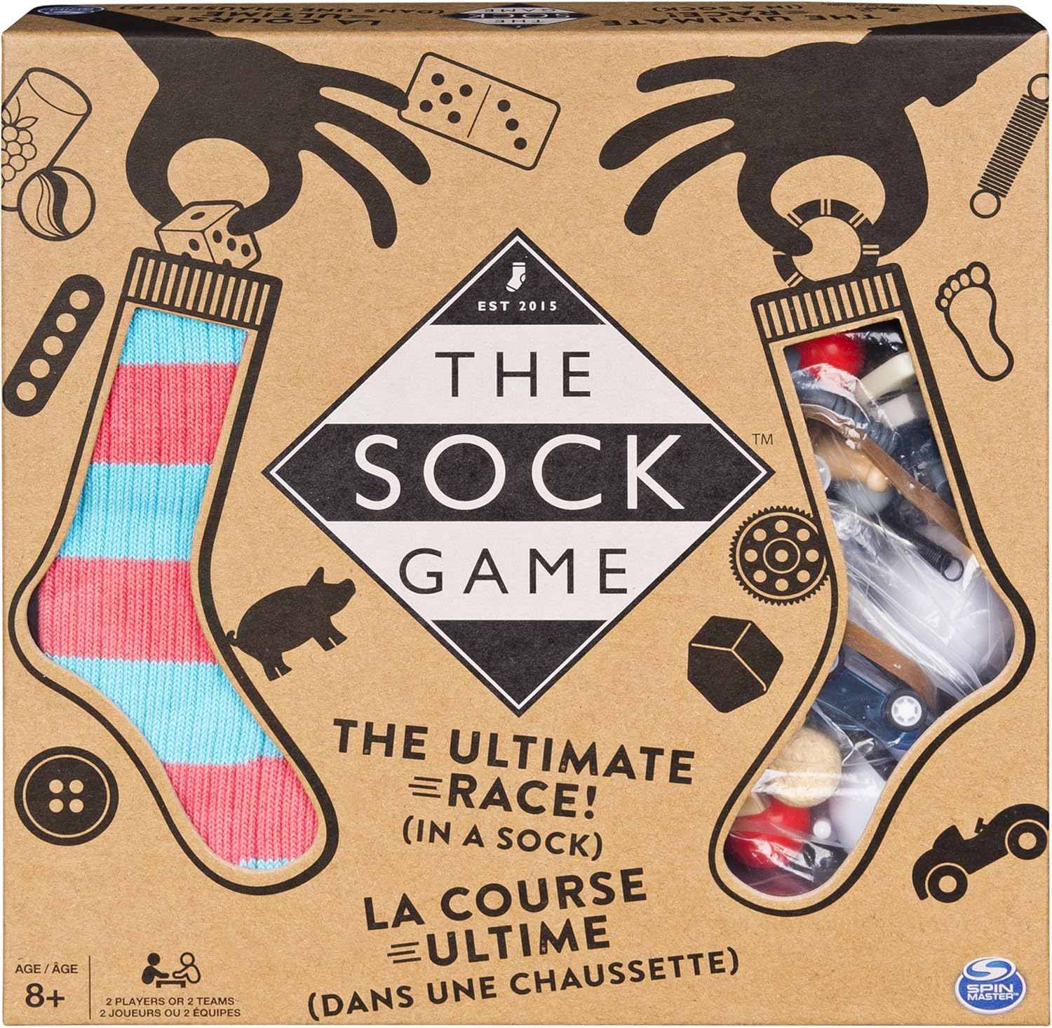 Spin Master Games Games - Sock Game, Hilarious Family Game for Kids Aged 8 and Up