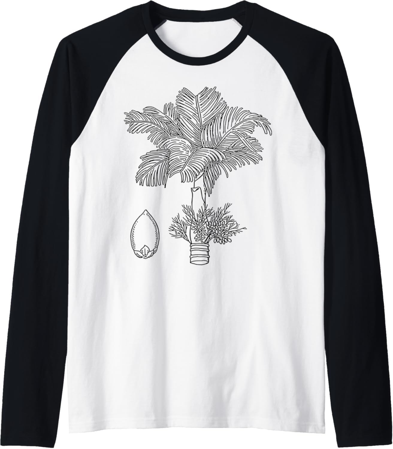 Betelnut Tree Raglan Baseball Tee
